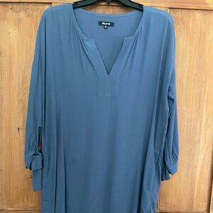 Madewell Gray Blue Crepe Dress Pockets Size XS